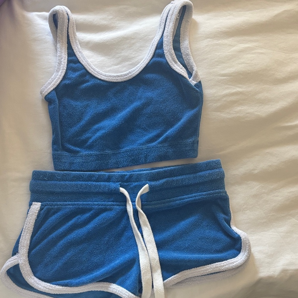 Katie J NYC Blue and White Kids Matching Set